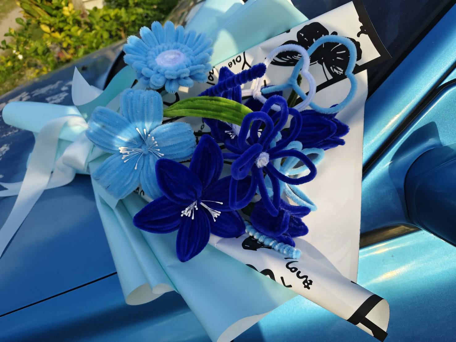 Blue Bliss Forever Bouquet
