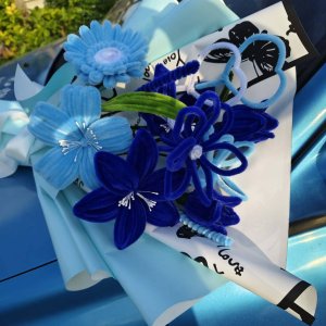 Blue Bliss Forever Bouquet