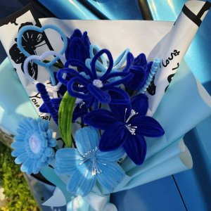 Blue Bliss Forever Bouquet